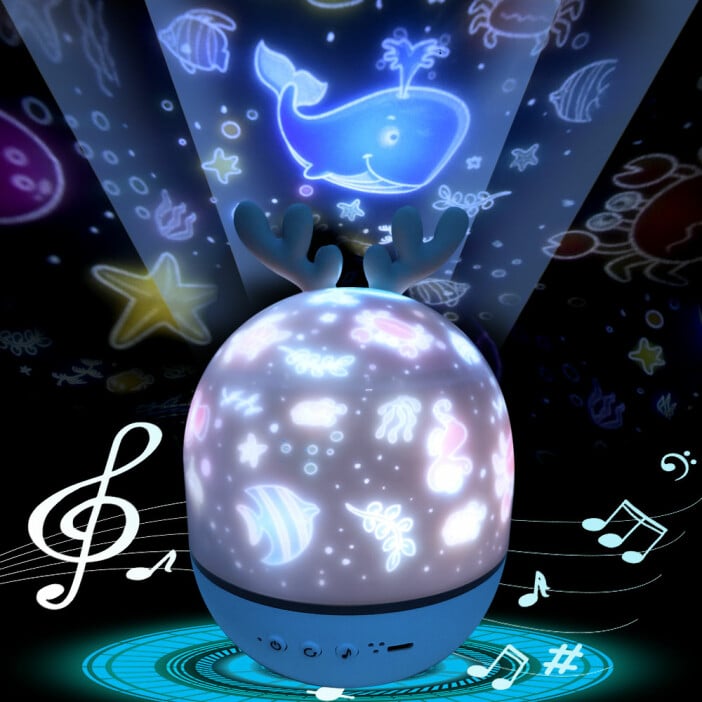 Veilleuse musicale à projection d'étoile au plafond pour bébé – Bébé  Veilleuse