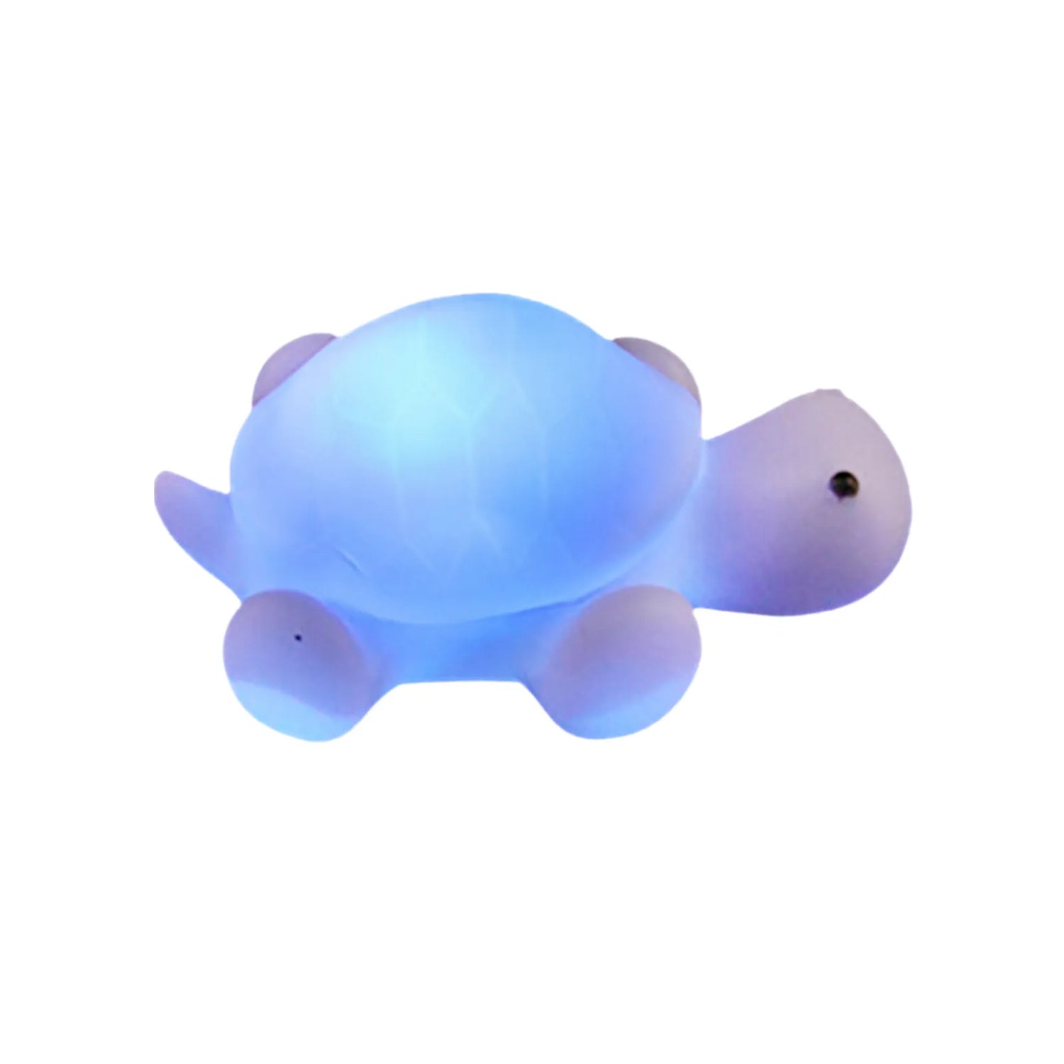 Petite veilleuse pour bebe en forme de tortue éclairé de lumière bleue