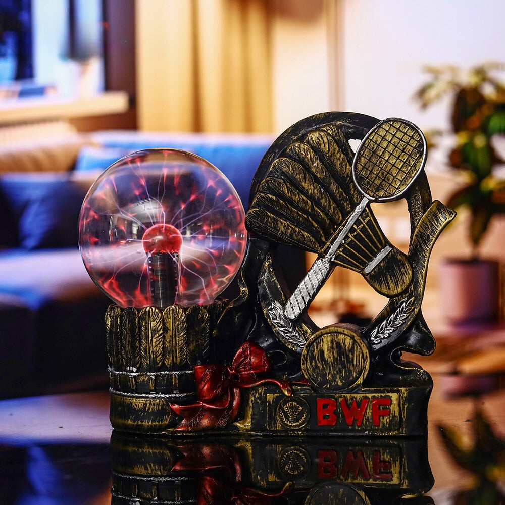 Lampe Veilleuse Plasma Badminton - Une lampe veilleuse unique et originale pour les fans de badminton