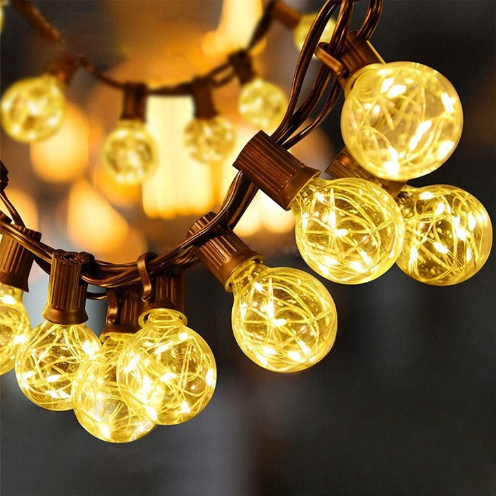 Guirlande LED Guinguette Extérieur - Décorez votre jardin avec une guirlande LED pour une ambiance festive et chaleureuse