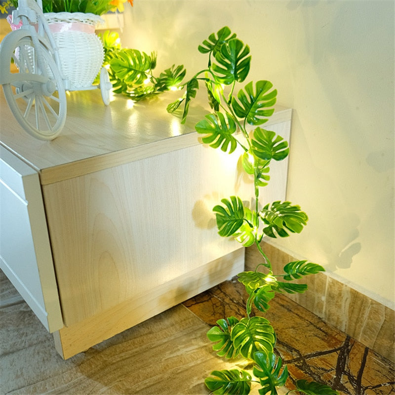 Guirlande Plante Veilleuse Lumineuse - Décorez votre maison avec une guirlande de plantes lumineuses