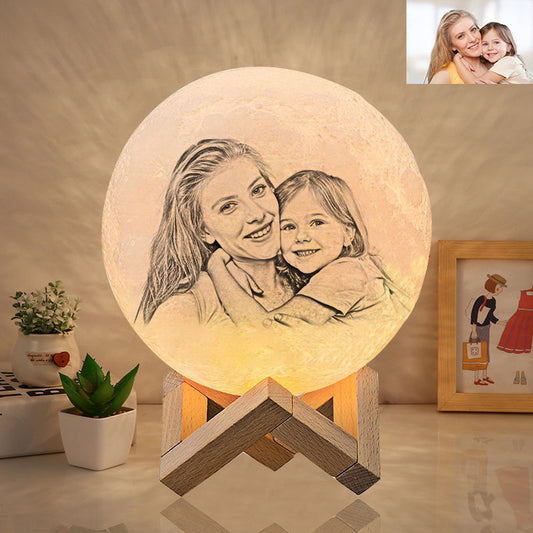 Lampe Lune Veilleuse Personnalisée - Offrez un cadeau unique et spécial à vos proches