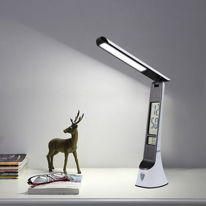 Lampe Bureau Heure Veilleuse - Une lampe de bureau multifonctionnelle avec une heure et une veilleuse intégrées