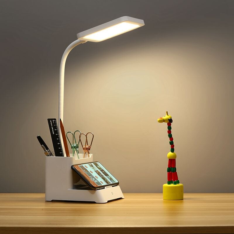 Lampe Bureau Porte Crayon Veilleuse - Idéale pour le bureau et la lecture