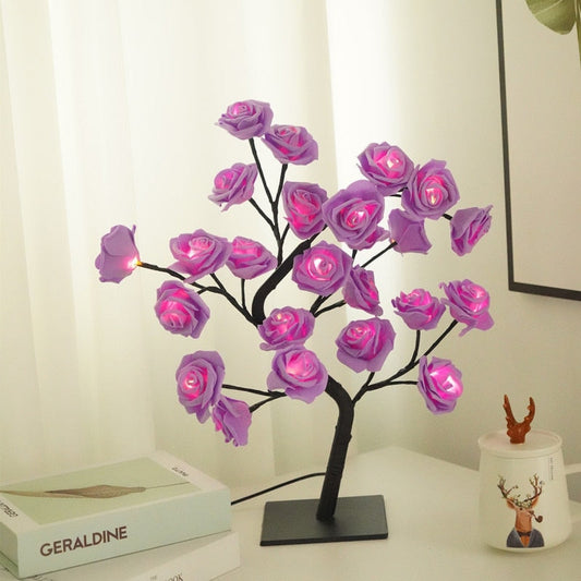 Veilleuse Arbre Rose Lumineux - Une veilleuse LED pour une ambiance douce et chaleureuse