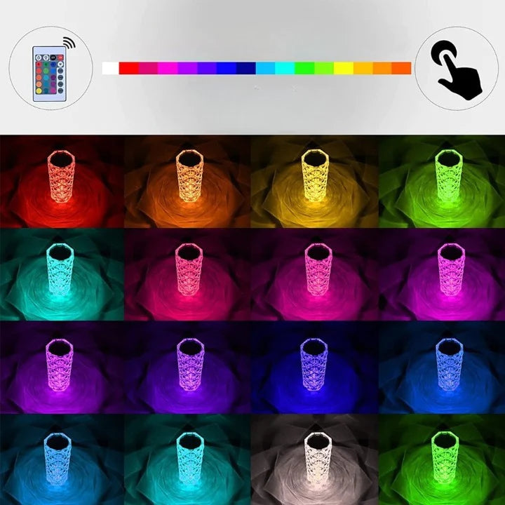 Toutes les couleurs disponibles pour la Veilleuse LED avec fonction rechargeable