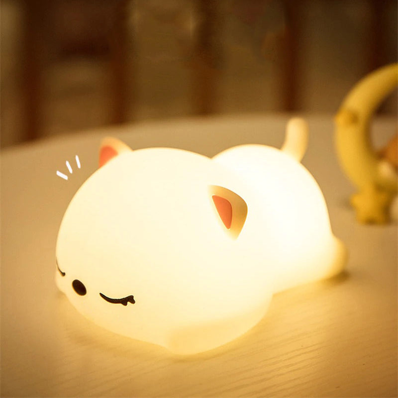 Veilleuse en forme de chaton lumineux pour bébé