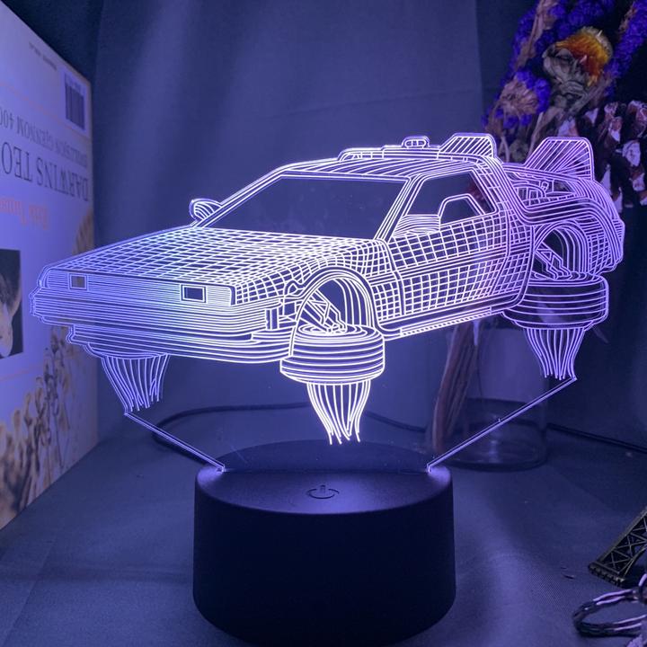 Lampe 3D Voiture Veilleuse LED - Lampe décorative LED pour voiture et chambre à coucher