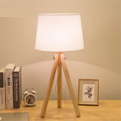 Lampe Chevet Bois Trépied - Une lampe décorative et fonctionnelle pour votre chambre