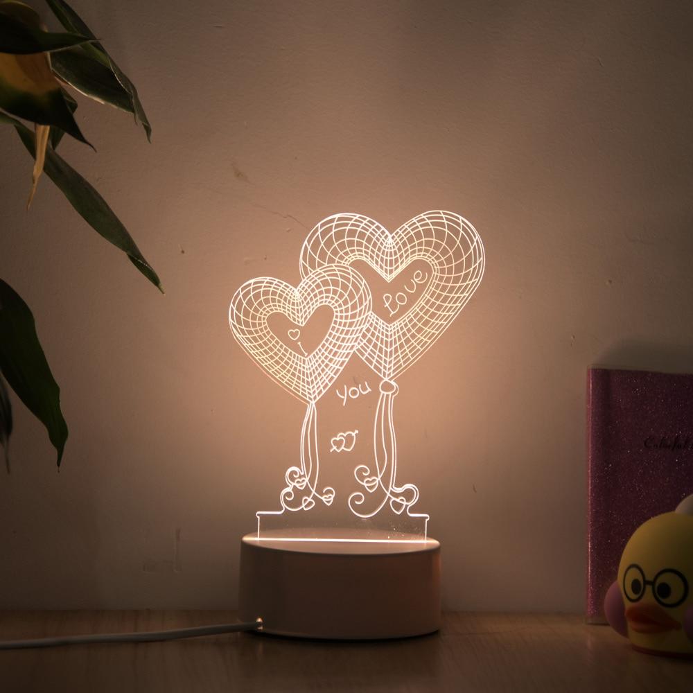 Lampe 3D Coeur - Une lampe 3D en forme de coeur pour décorer votre intérieur