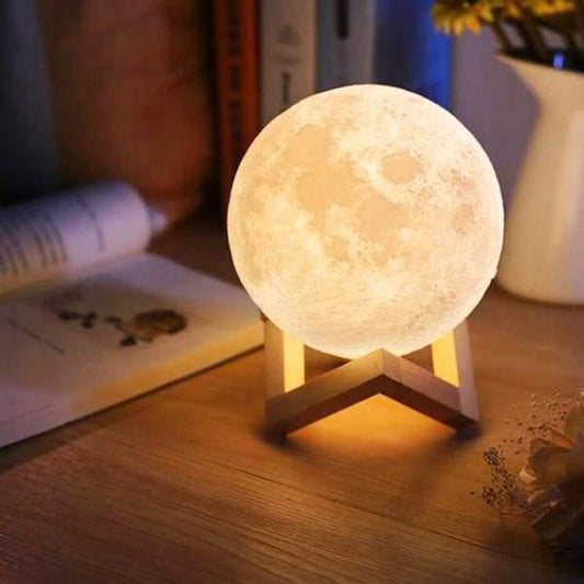 Veilleuse Adulte 3D Lampe Lune - Lampe de chevet décorative et relaxante pour une ambiance apaisante