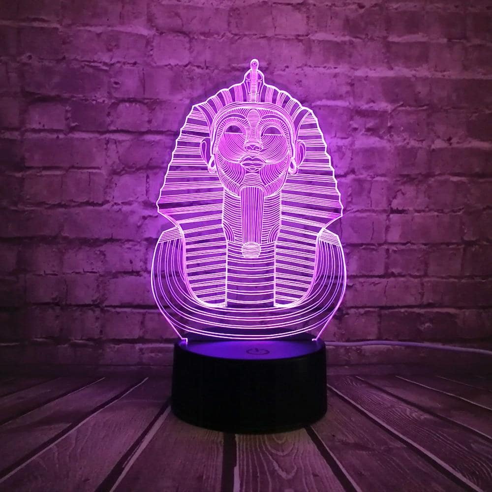 Lampe 3D Pharaon Veilleuse LED - Une lampe décorative et fonctionnelle pour votre maison