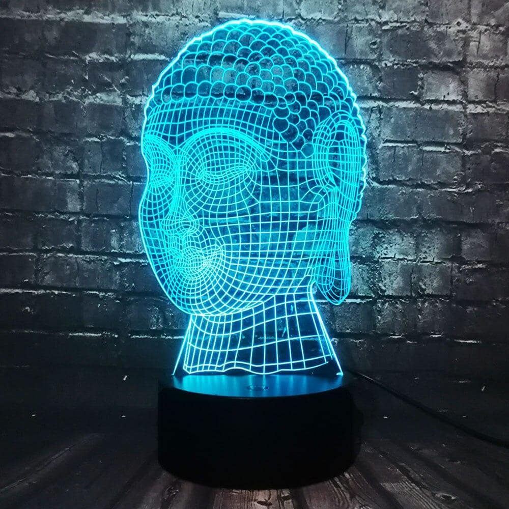 Lampe 3D Bouddha Veilleuse Décorative - Une lampe décorative unique et élégante pour votre maison