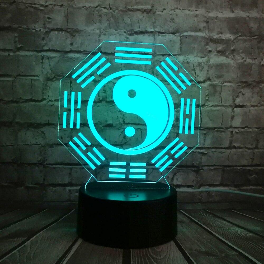 Lampe 3D Yin Yang Veilleuse - Une lampe décorative et unique pour votre maison