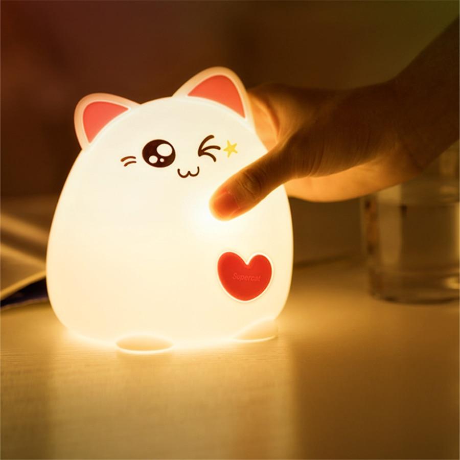 Veilleuse Animaux Chat LED - Une veilleuse LED mignonne et amusante pour les enfants et les adultes