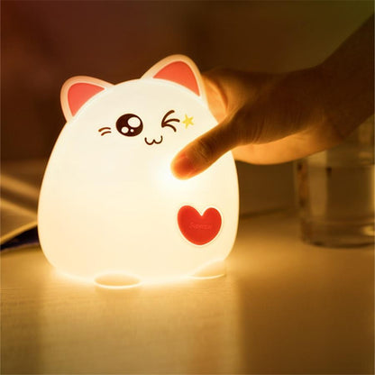 Veilleuse Animaux Chat LED - Une veilleuse LED mignonne et amusante pour les enfants et les adultes
