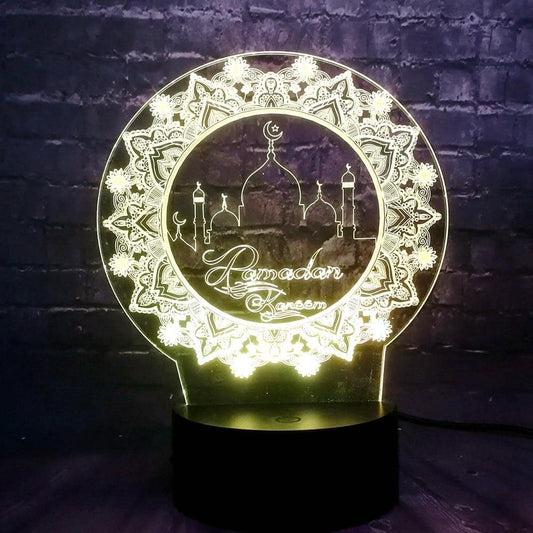 Veilleuse Ramadan Islamique - Une veilleuse décorative pour illuminer votre maison pendant le Ramadan